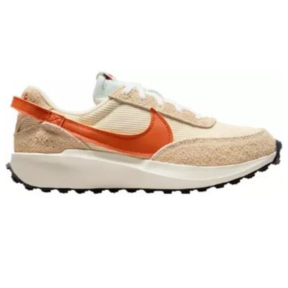 Nike Women's Waffle Debut Shoes - Muslin/Camp Fire Orange - Picture 2 of 14